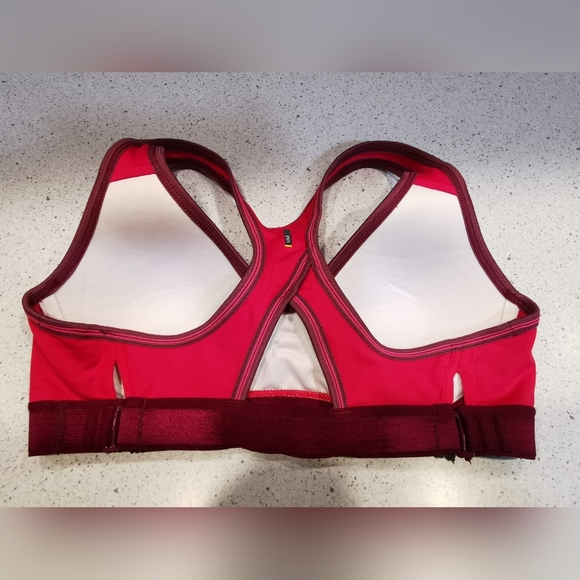Lolë Sports Bras - Olive with Yellow and Pink with Burgundy - Picture 9 of 12